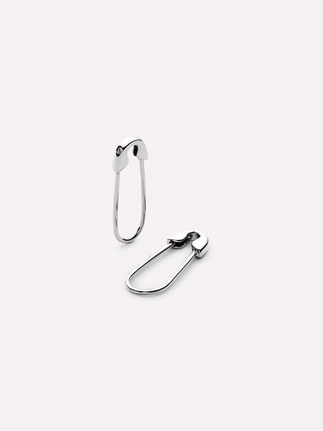 Mini Triangle Safety Pin Earring – Loren Stewart
